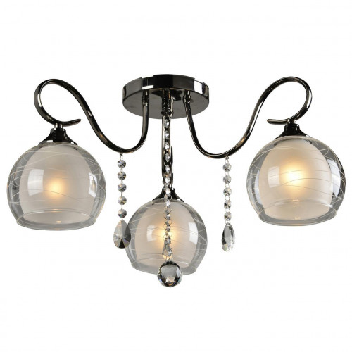 потолочная люстра idlamp merinella 877/3pf-darkchrome в Ангарске