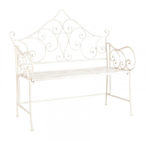 металлическая скамья венсен (белый антик) в Ангарске
