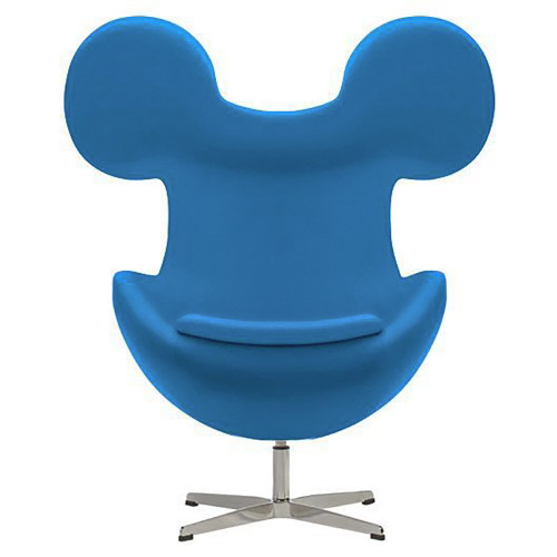 кресло egg mickey голубое в Ангарске