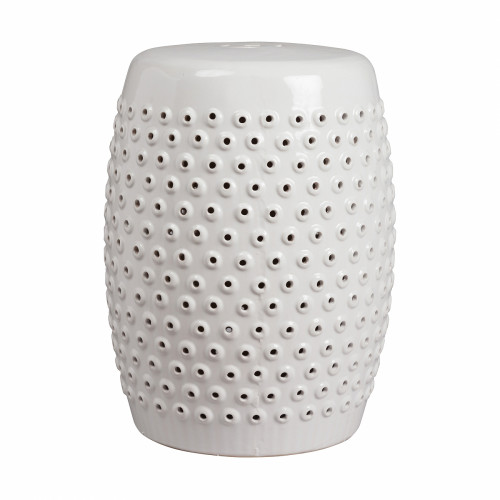 керамический столик-табурет cutwork garden stool белый в Ангарске