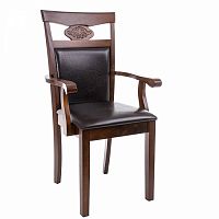 стул деревянный кресло luiza dirty oak / dark brown в Ангарске