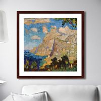 картина: view of monte solaro, capri, 1940г. в Ангарске